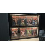 Graded Trading Card Display Case 8 LED Light Sport Baseball PSA Slabs Wo... - €51,46 EUR
