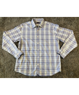 UNTUCKit Shirt Mens Large Blue Plaid Check Spergola Cotton Tencel Blend ... - $36.58