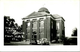 RPPC Randolph Contea Palazzo Della IN Huntsville MO Missouri Unp Cartolina - £12.59 GBP