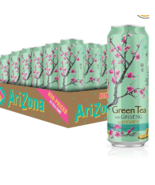 AriZona Green Tea with Ginseng and Honey - Big Can, 22 Fl Oz (Pack of 24) - £16.44 GBP