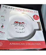 Set Of 4 Merry Masterpieces Art Dessert Plates American First Edition 1999 - $14.85