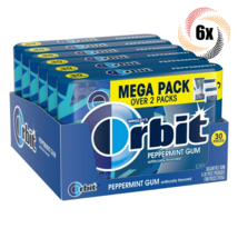 Full Box 6x Packs Wrigley&#39;s Orbit Peppermint Gum | 40 Pieces Each | Sugar Free - £23.02 GBP