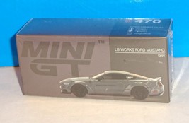 Mini GT 1:64 Diecast LB-Works Ford Mustang Grey #470 - £12.70 GBP