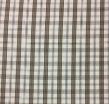 Ballard Suzanne Kasler Linen Plaid Blanc White 100% Linen Fabric By Yard 56&quot;W - £18.76 GBP