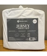 Member&#39;s Mark Jersey 3 piece Sheet Set,Twin/Twin XL White - Brand New - $337.11 MXN