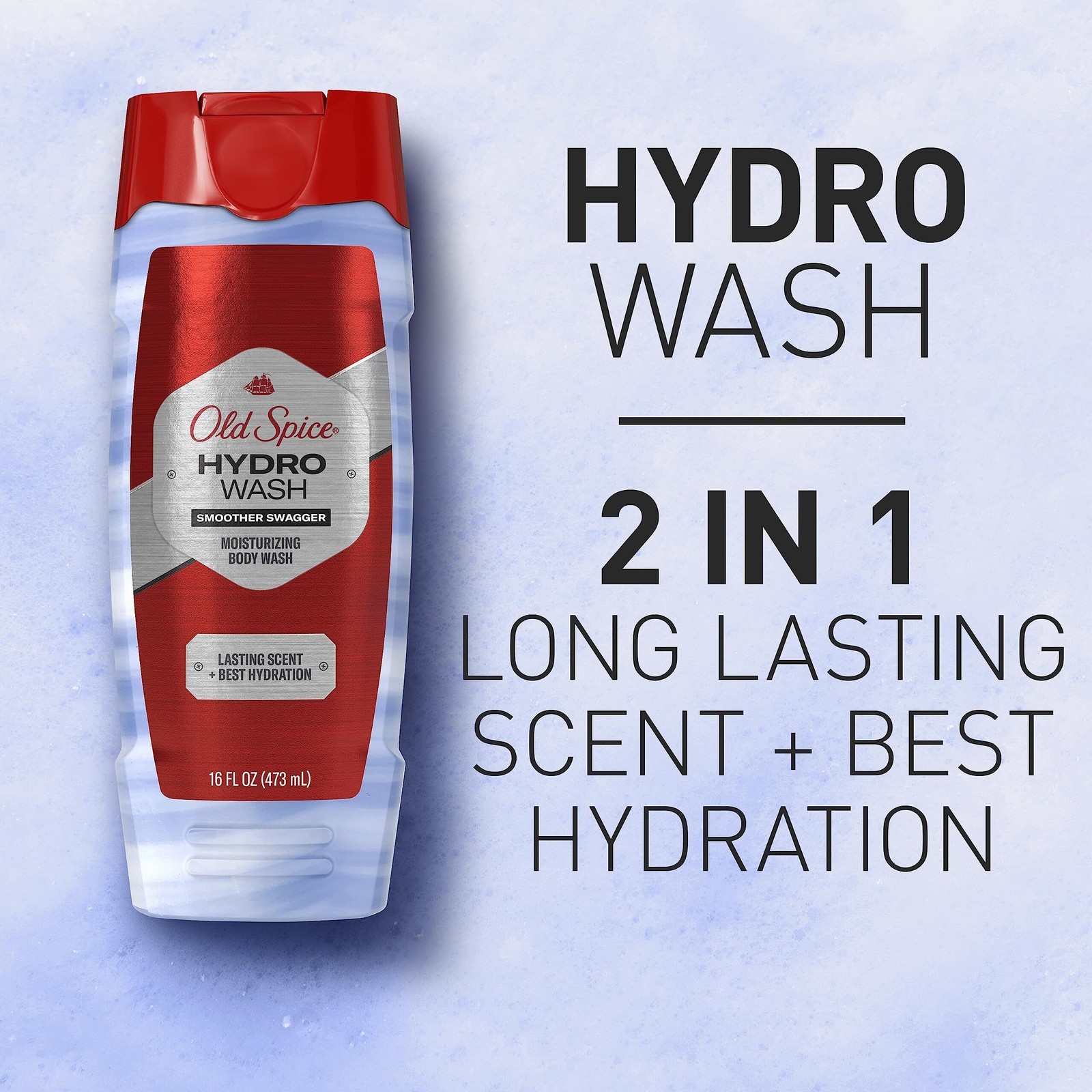 Old Spice Moisturizing Body Wash for Men, Hydro Wash, 2-in-1 Long Lasting Scent Item image 5