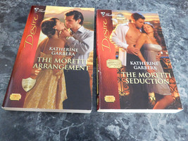 Silhouette Desire Katherine Garbera  lot of 2 Moretti&#39;s Legacy Series Paperpack - £1.91 GBP