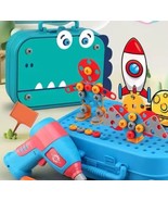 Children Toys Tool Set Electric Drill Screw Nut 3d Puzzle  Pretend Play ... - £19.82 GBP