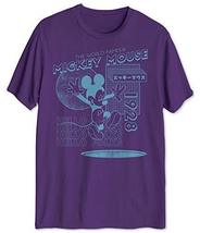 Hybrid Men&#39;s Jumping Mickey Mouse Graphic T-Shirt Purple Large - £12.75 GBP