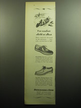 1958 Abercrombie &amp; Fitch Ad - Oneida Moccasin and Top-Sider Oxford Shoes - £14.65 GBP