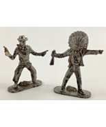 Lone Star Metallions Red Cloud Chief Warrior Billy The Kid Cowboy Vintag... - $20.10 CAD