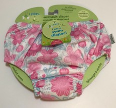 i play. by green sprouts Baby Girls Snap Reusable Swim Diaper, Pink 24 M... - $11.88