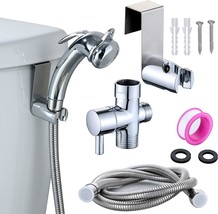 Timewill Portable Shower Water Spray Bidet Attachment, Bathroom Muslim Shower, - £25.46 GBP