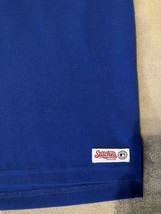 Adult Size Medium Texas Rangers Blue MLB Stiches Athletic Gear Pull Over Jersey - £21.22 GBP