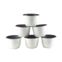 6 in. Plastic Pot White &amp; Gray - Pack of 6 - $508.52 MXN