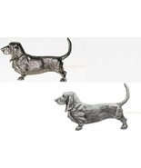 Basset Hound Dog Grille Ornament Auto Truck Car Hood Emblem Medallion Gr... - $81.48 CAD