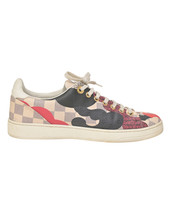 Louis Vuitton Overcloud Lace Up Sneakers In Damier Azur Canvas And Leat Size 37 - £314.77 GBP