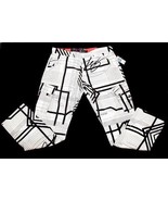 PRIVATE AUCTION LRGeans LRG White Cargo Pants Many Pockets Adj Cuffs Mn&#39;... - $54.00