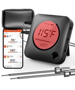Nutrichef Bluetooth Meat Thermometer For Grilling And Smoking With Zip T... - £63.79 GBP