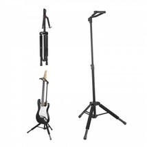 Tripod Guitar Stand Floor-Standing Foldable 35.4-47.2 in Adjustable Height - £41.44 GBP