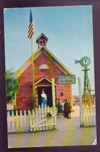 Knott&#39;s Berry Farm Ghost Town Little Red School House  Postcard Buena Park,Calif - £3.93 GBP