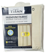 Titan Premium Fabric Shower Curtain Liner 100% Waterproof 70x72in Resist... - $32.99