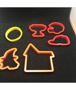 mixed lot of plastic cookie cutters Sports Halloween Easter - £3.10 GBP