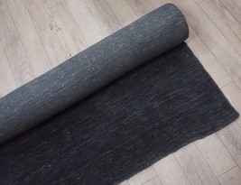 Handmade Black Wool Rectangle Modern Art Area Rug 170X240 (5x8 ft) - £479.21 GBP