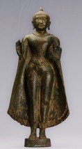 Ancien Sri Lanka Style Bronze Debout Teaching Statue de Bouddha - 55cm/22 &quot; - £1,183.03 GBP