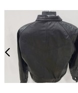 Mens Roundtree &amp; Yorke Black Leather Jacket, Size Large - $57.85 CAD