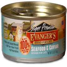 Evanger&#39;s Super Premium Wet Cat Food Seafood &amp; Caviar 24ea/5.5 oz, 24 pk - £73.55 GBP
