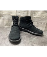Clarks Women 7.5 M Avington Sway Shoes Black Nubuck Slip On Comfort Ankl... - $507.19 MXN