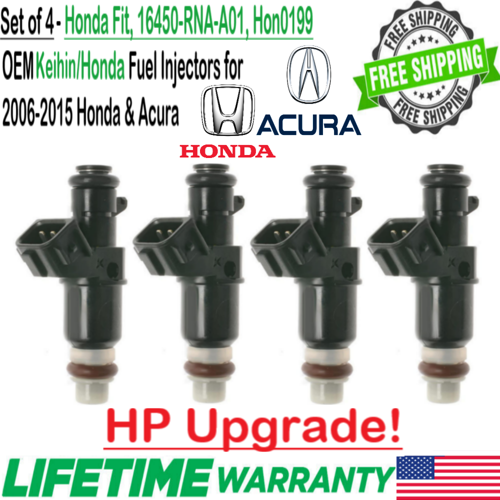 OEM Honda 4 Units HP Upgrade Fuel Injectors For 2006-2015 Honda Civic 1.8L I4 - £66.83 GBP