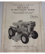 Vintage Sears 42 Inch Rotary Mower Models 917 251050 Owner&#39;s Manual 1968 - $5.99
