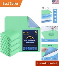 Extra Heavy Absorbency 36” x 36” Washable Bed Pads - Ideal for Incontine... - $784.64 MXN