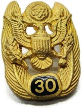 30 Year US Military Civilian Service Tie Tack Tux Shirt Vtg Lapel Pin Ma... - $49.49
