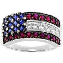 2.46 Ctw Round Cut Ruby 14K White Plated Wedding Band Ring For Men&#39;s - €84,27 EUR
