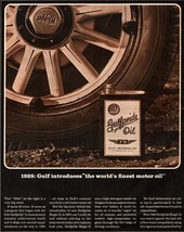 VINTAGE 1964 Original Magazine Print Ad Gulfpride GULF MOTOR OIL nostalg... - $25.98