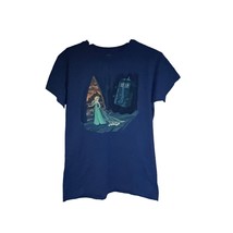 TeeFury Dr Who Womens Junior Blue Graphic Mashup T-Shirt 3XL Stretch Novelty New - £7.89 GBP