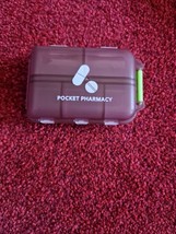 Pocket Pharmacy Pill Holder In Brown - $3.81