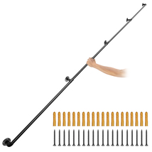 VEVOR 13FT Pipe Stair Handrail 440LBS Carbon Steel Wall Mount Indoor/Out... - $43.99
