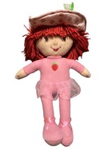 Strawberry Shortcake Plush 2004 Stuffed Doll Kellytoy 17” Ballerina Pink Tutu - £11.82 GBP