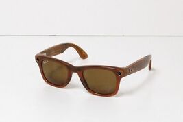 Ray-Ban Meta Wayfarer RW4006 670683 50mm Smart Sunglasses Shiny Caramel image 2