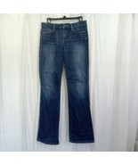 Joe&#39;s Jeans Stretch Mid Rise Blue Denim Rock Flare Embellished Pockets W... - $812.35 MXN