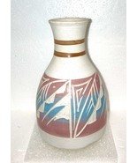 Vase Sand Textured Hand Painted Art Mexican Vintage Pottery - $334.71 MXN