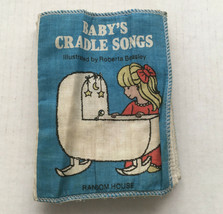 Vintage cloth book baby&#39;s cradle songs illustrated Roberta Beasley nursery rhyme - $19.75