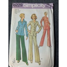 Simplicity Misses Shirt jacket pants Sewing Pattern sz 10 6229 - uncut - $10.88