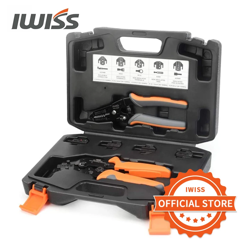 IWISS SN Series Quick Changing Wire Crimper Tool Set Connectors Crimping Plier - £76.51 GBP