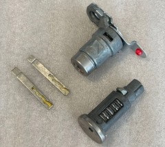 GM ignition &amp; door lock cylinders +2 flip key blades. Non-chip. For sele... - $23.00