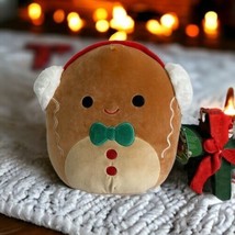 Squishmallows Disney Jordan Gingerbread With Earmuffs Christmas Plush 12” NEW - £18.87 GBP